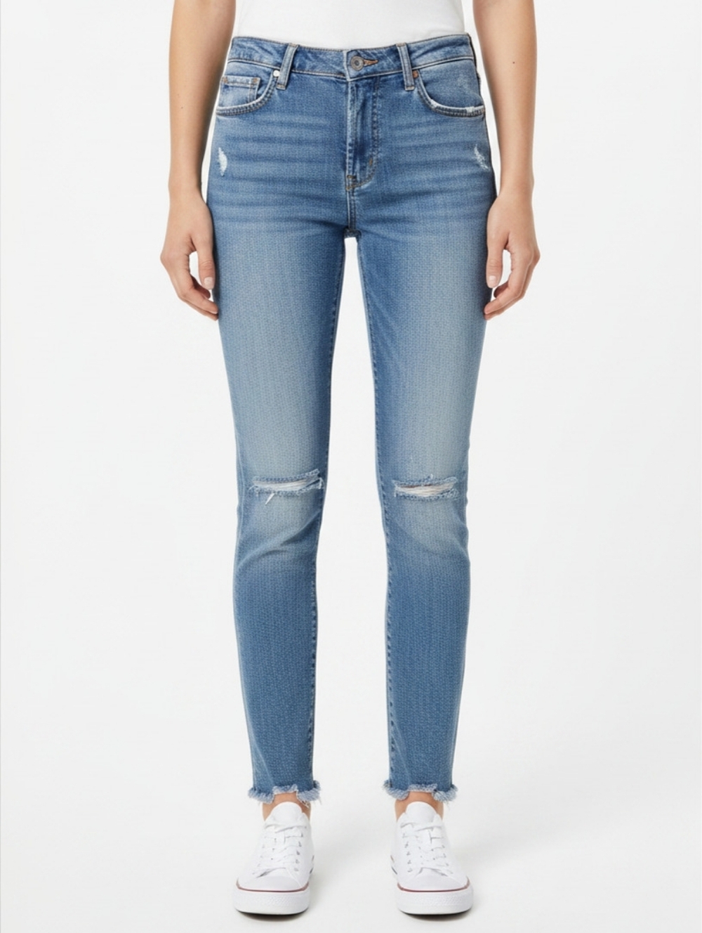 17. We The Free | Women's Light Blue Distressed Skinny Jeans